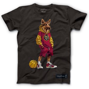Hoop Dogs NBA German Shepherd T-Shirt, Denver Nuggets, X-Large