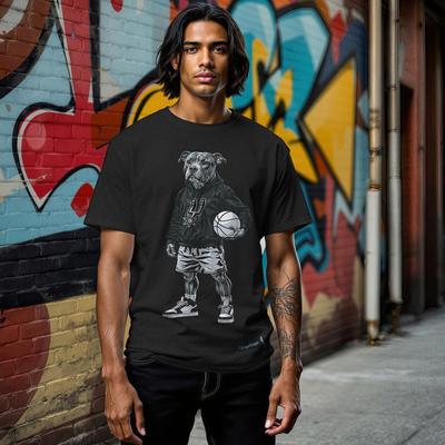 Show full view: Hoop Dogs NBA Pit Bull T-Shirt, San Antonio Spurs, XX-Large slide 4 of 4