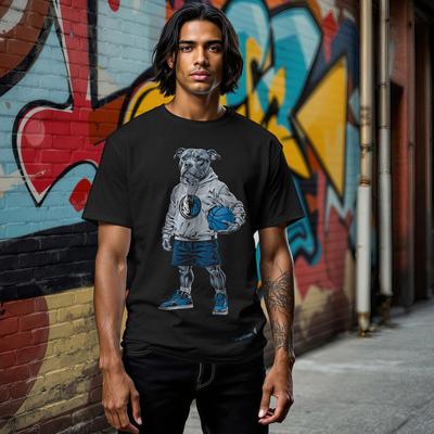 Show full view: Hoop Dogs NBA Pit Bull T-Shirt, Dallas Mavericks, Large slide 3 of 3