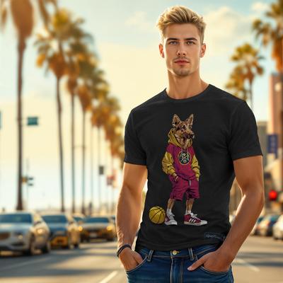 Show full view: Hoop Dogs NBA German Shepherd T-Shirt, Denver Nuggets, X-Large slide 3 of 3