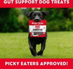 Vitafur Barkin' Beef Jerky Strips Grain-Free Dehydrated Dog Treats, 12-oz bag slide 2 of 5