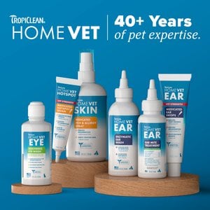TropiClean HomeVet Medicated Alcohol-Free Dog Ear Drops, 2-fl oz bottle
