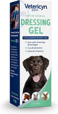 Show full view: Vetericyn Plus Antimicrobial Dressing Gel for Dogs, 3-fl oz bottle slide 3 of 6