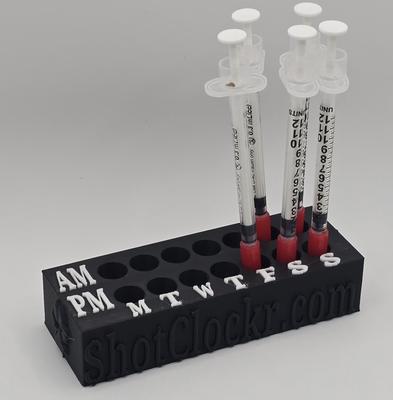 Show full view: ShotClockr Weekly Insulin Syringe Holder for Dogs slide 3 of 3