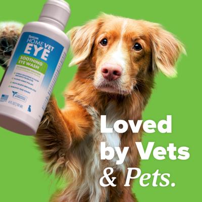 Show full view: TropiClean HomeVet Soothing Dog & Cat Itchy Eye Relief Wash, 4-fl oz bottle slide 7 of 10