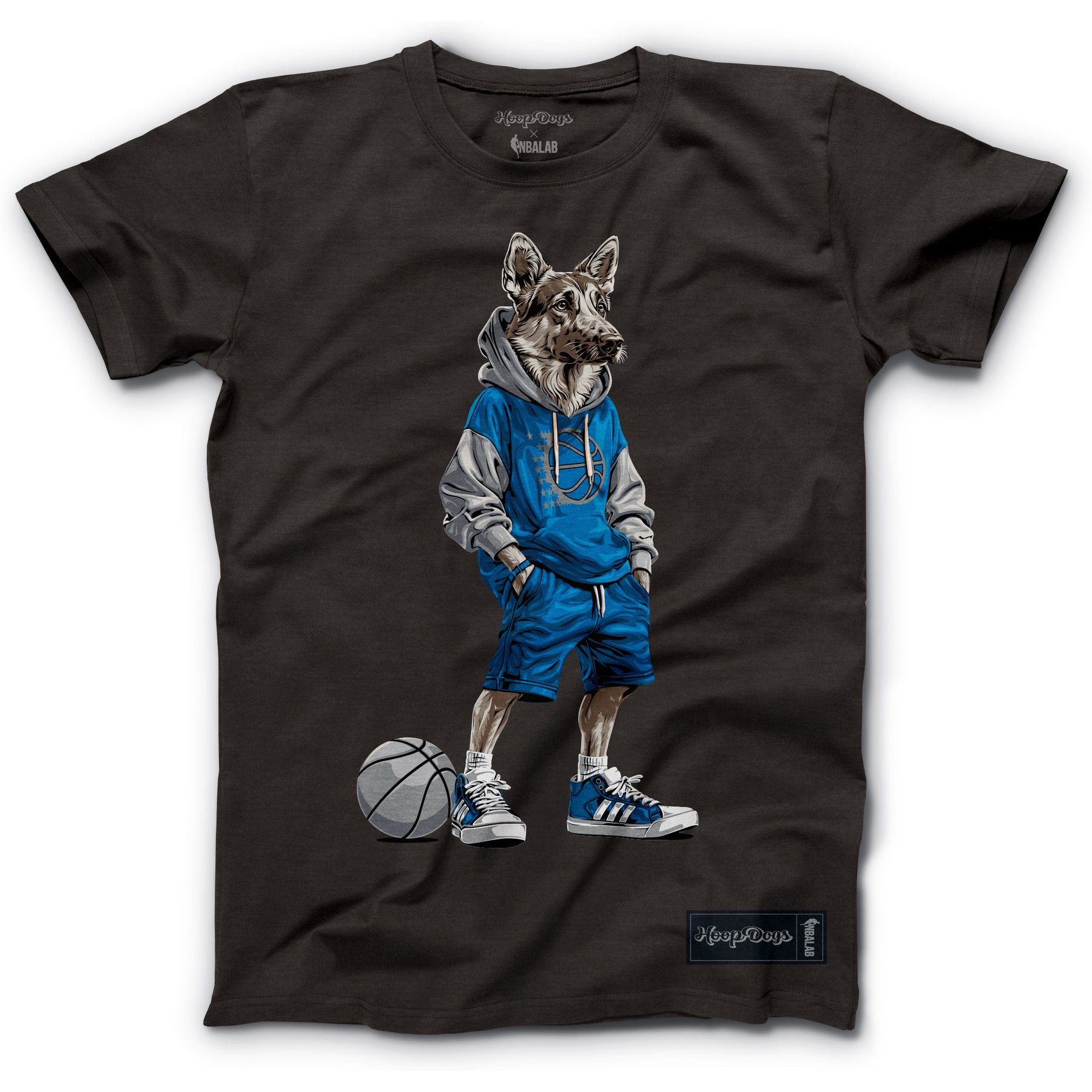 Hoop Dogs NBA German Shepherd T-Shirt, Orlando Magic, XXX-Large