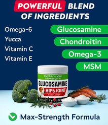 StrellaLab Glucosamine Chondroitin & Hip & Joint with Omegas 3 & Fish Oil Advanced Mobility Chew Supplement for Dogs, 180 count slide 2 of 8