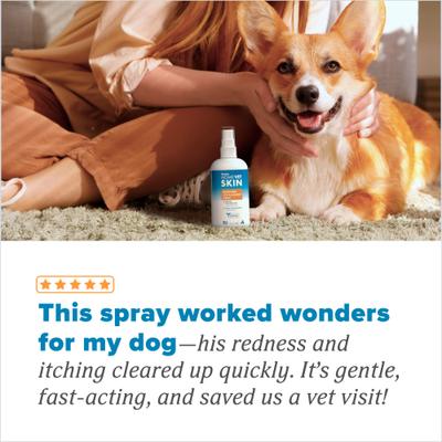 Show full view: TropiClean HomeVet Medicated Itch & Allergy Dog & Cat Spray, 8-fl oz bottle slide 6 of 11
