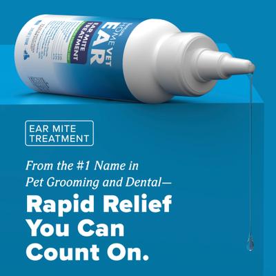 Show full view: TropiClean HomeVet Dog & Cat Ear Mite Treatment, 2-fl oz bottle slide 2 of 10