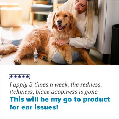 Show full view: TropiClean HomeVet Enzymatic Alcohol-Free Dog & Cat Ear Wash, 4-fl oz bottle slide 6 of 10