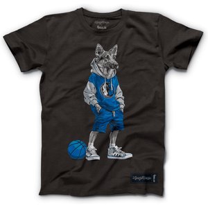 Hoop Dogs NBA German Shepherd T-Shirt, Dallas Mavericks, XXX-Large