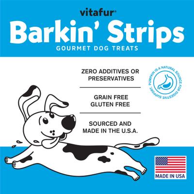 Show full view: Vitafur Barkin' Lamb Jerky Strips Grain-Free Dehydrated Dog Treats, 12-oz bag slide 6 of 6