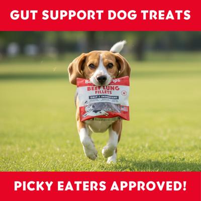 Show full view: Vitafur Barkin' Beef lungs Strips Grain-Free Dehydrated Dog Treats, 5.5-oz bag slide 5 of 6