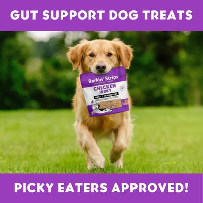 Show full view: Vitafur Barkin' Chicken Jerky Strips Grain-Free Dehydrated Dog Treats, 12-oz bag slide 5 of 6