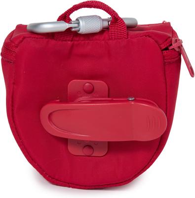 Show full view: Playfield Bailey Treat & Ball Dog Walking Pouch, 2nd Edition, Coral Red slide 6 of 8