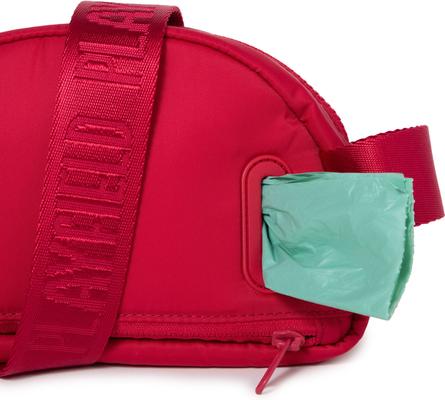 Show full view: Playfield Bailey Sling Dog Walking 3 in 1 Bag with Poop Bag Dispenser, 2nd Edition, Coral Red slide 2 of 8