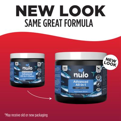 Show full view: Nulo Advanced Multifunctional All-in-1 Supplement for Dogs, 90 count slide 8 of 11