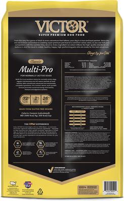 Show full view: VICTOR Multi-Pro Normally Active Gluten-Free Dry Dog Food, 50-lb bag slide 4 of 12