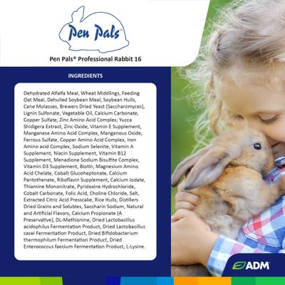 Show full view: ADM Professional Rabbit Food, 25-lb bag slide 3 of 7