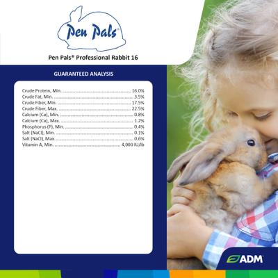 Show full view: ADM Professional Rabbit Food, 25-lb bag slide 4 of 7