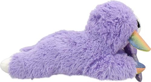 Show full view: Multipet Lamb Chop Pop Star Squeaky Plush Dog Toy, Purple, 10.5-in slide 4 of 5