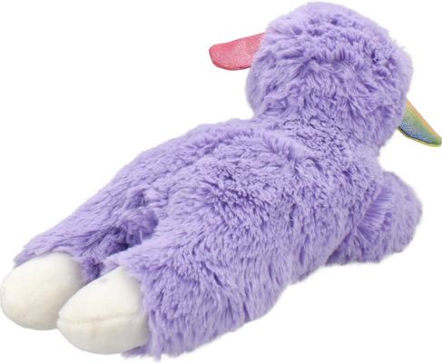 Show full view: Multipet Lamb Chop Pop Star Squeaky Plush Dog Toy, Purple, 10.5-in slide 3 of 5