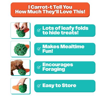 Show full view: LuftPets Carrot Snuffle Mat Dog & Cat Foraging Toy slide 6 of 11
