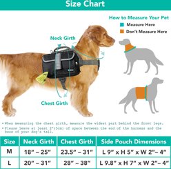 PetAmi Saddle Dog & Cat Backpack with Reflective Safety Side Pockets, Medium, Black slide 2 of 9