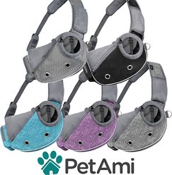 PetAmi Airline Approved Sling Dog & Cat Carrier, Purple, Medium slide 2 of 7