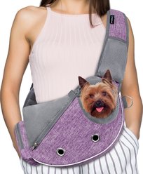 PetAmi Airline Approved Sling Dog & Cat Carrier, Purple, Medium
