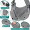Show in main carousel: PetAmi Airline Approved Sling Dog & Cat Carrier, Gray, Medium slide 4 of 8