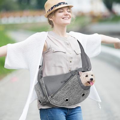 Show full view: PetAmi Airline Approved Sling Dog & Cat Carrier, Gray, Medium slide 5 of 8
