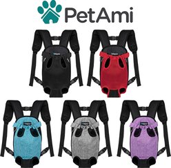 PetAmi Airline Approved Front-Carrier Dog & Cat Carrier, Black, Small slide 2 of 8