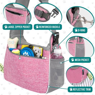 Show full view: PetAmi Airline Approved Sling Small Dog & Cat Carrier, Pink slide 4 of 7