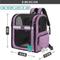 Show in main carousel: PetAmi Ventilated Airline Approved Dog & Cat Carrier Backpack, Purple slide 7 of 9