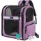 Show in main carousel: PetAmi Ventilated Airline Approved Dog & Cat Carrier Backpack, Purple slide 1 of 9