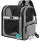 Show in main carousel: PetAmi Ventilated Airline Approved Dog & Cat Carrier Backpack, Heather Grey slide 1 of 9