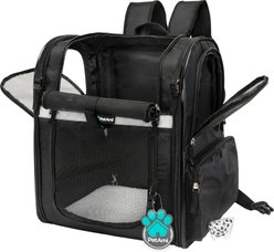 PetAmi Ventilated Airline Approved Dog & Cat Carrier Backpack, Black slide 2 of 8