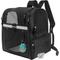 Show in main carousel: PetAmi Ventilated Airline Approved Dog & Cat Carrier Backpack, Black slide 1 of 8