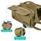 Show in main carousel: PetAmi Saddle Dog & Cat Backpack with Reflective Safety Side Pockets, Large, Tan Canvas slide 5 of 8
