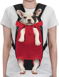 PetAmi Airline Approved Front-Carrier Dog & Cat Carrier, Red, Medium slide 2 of 8