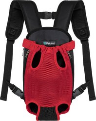 PetAmi Airline Approved Front-Carrier Dog & Cat Carrier, Red, Small