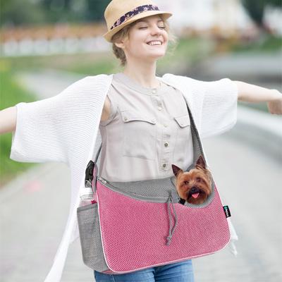 Show full view: PetAmi Airline Approved Sling Small Dog & Cat Carrier, Pink slide 5 of 7