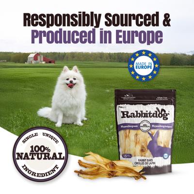 Show full view: Palz&Co Rabbitdog Rabbit Ears Dog Natural Chew Treats, 10-oz bag, 15 count slide 8 of 10