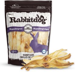 Palz&Co Rabbitdog Rabbit Ears Dog Natural Chew Treats, 10-oz bag, 15 count
