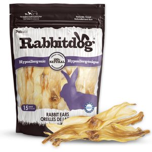 Palz&Co Rabbitdog Rabbit Ears Dog Natural Chew Treats, 10-oz bag, 15 count