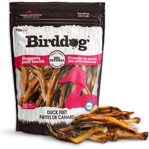 Palz&Co Birddog Duck Feet Dog Natural Chew Treats, 10-oz bag, 35 count