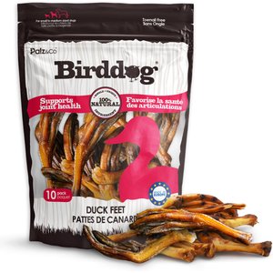 Palz&Co Birddog Duck Feet Dog Natural Chew Treats, 6-oz bag, 10 count