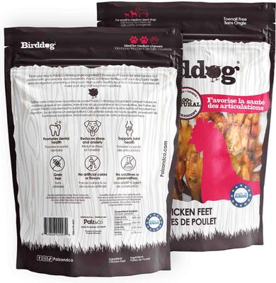 Show full view: Palz&Co Birddog Chicken Feet Dog Natural Chew Treats, 6-oz bag, 10 count slide 3 of 10