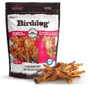 Palz&Co Birddog Chicken Feet Dog Natural Chew Treats, 6-oz bag, 10 count